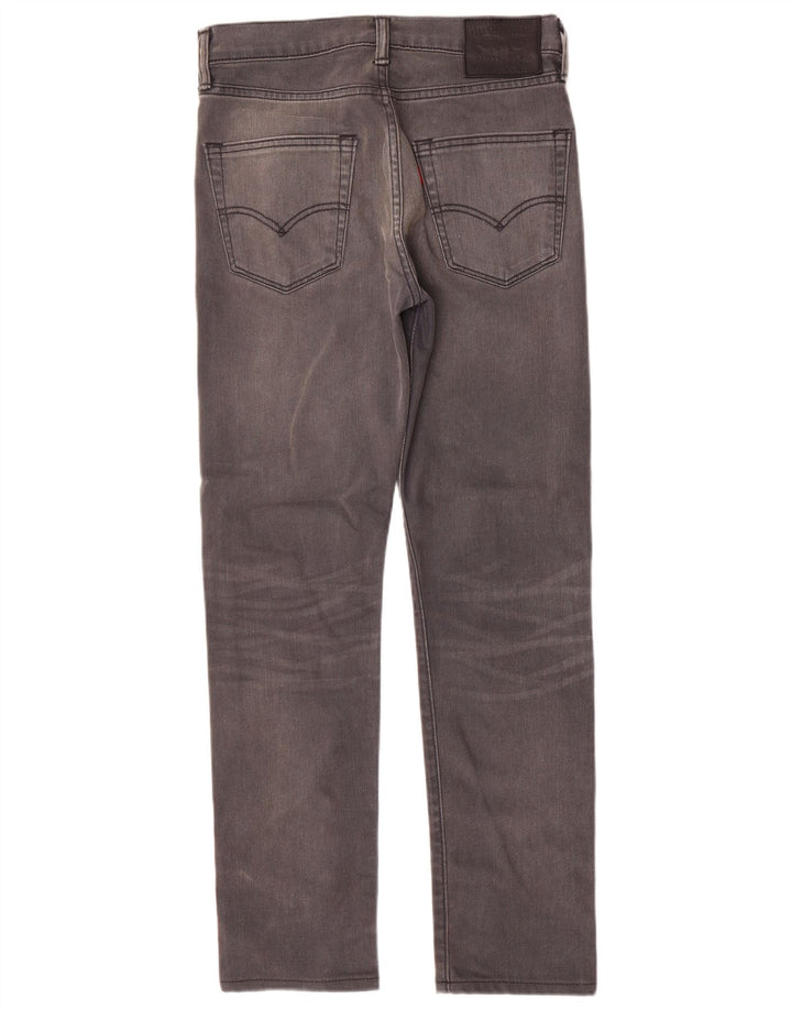 Levi's Herren 522 Tapered Slim Jeans W28 L29 Graue Baumwolle
