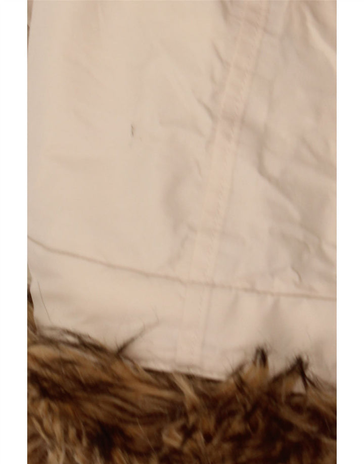 Timberland Herren-Bomberjacke mit Kapuze, UK 38, mittelbeige Baumwolle