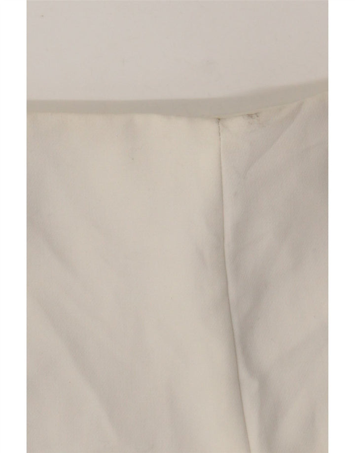 ZARA Damen-Freizeitshorts mit hoher Taille, Größe S, W26, Weiß