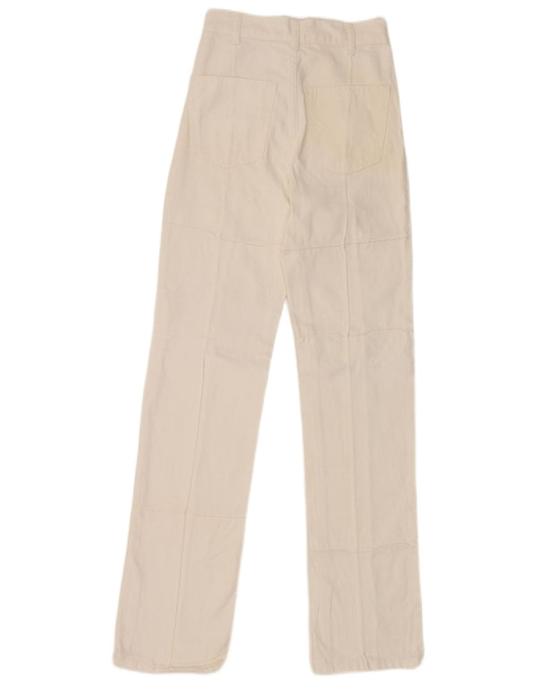 Zara Damen Straight Jeans EU 32 2XS W22 L31 Weiß