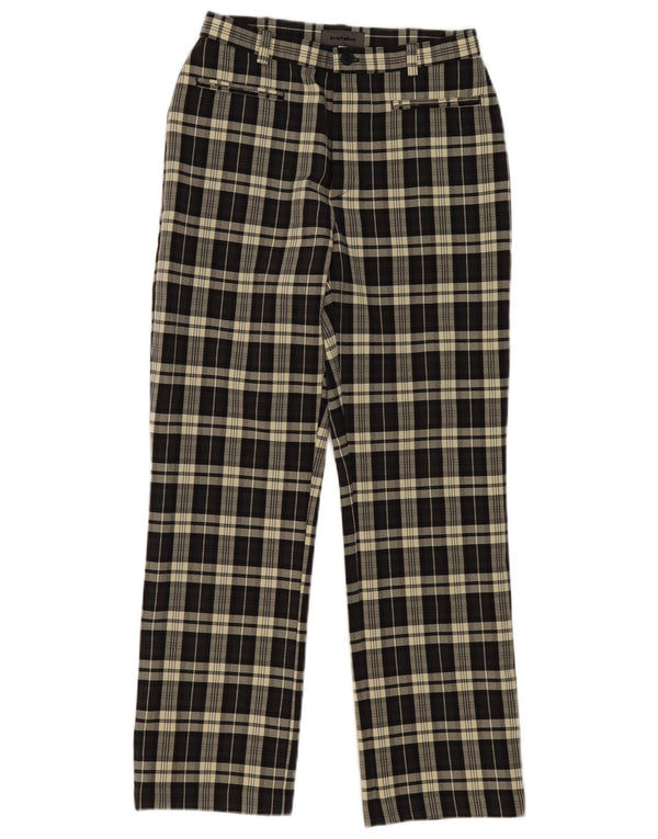 Zara Damen Trafaluc Freizeithose EU 40 Medium W30 L28 Grün kariert
