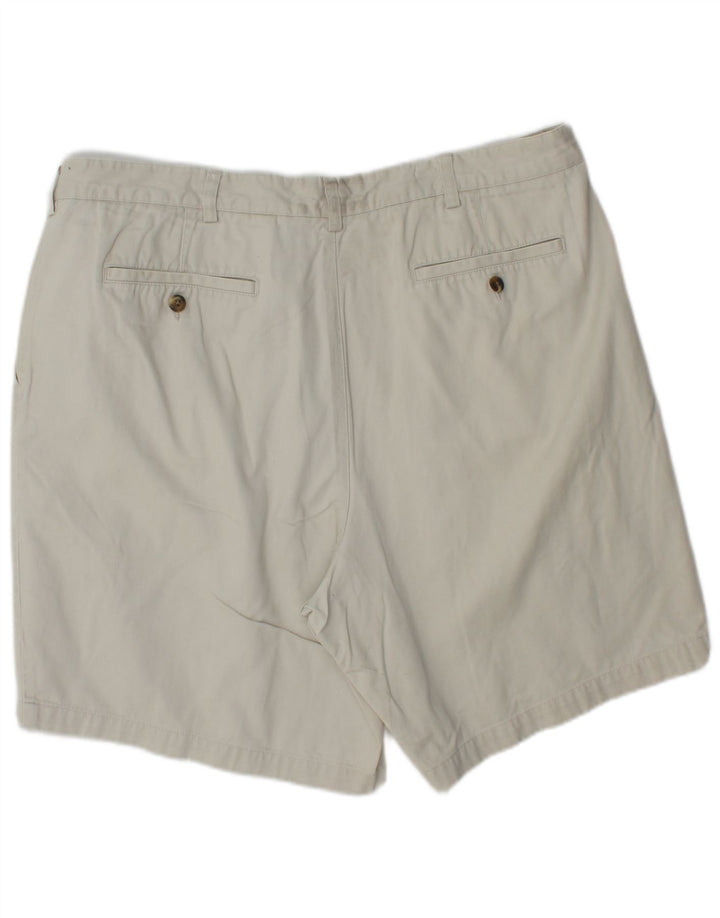 EDDIE BAUER Herren Pegged Chino Shorts W40 XL Weiße Baumwolle