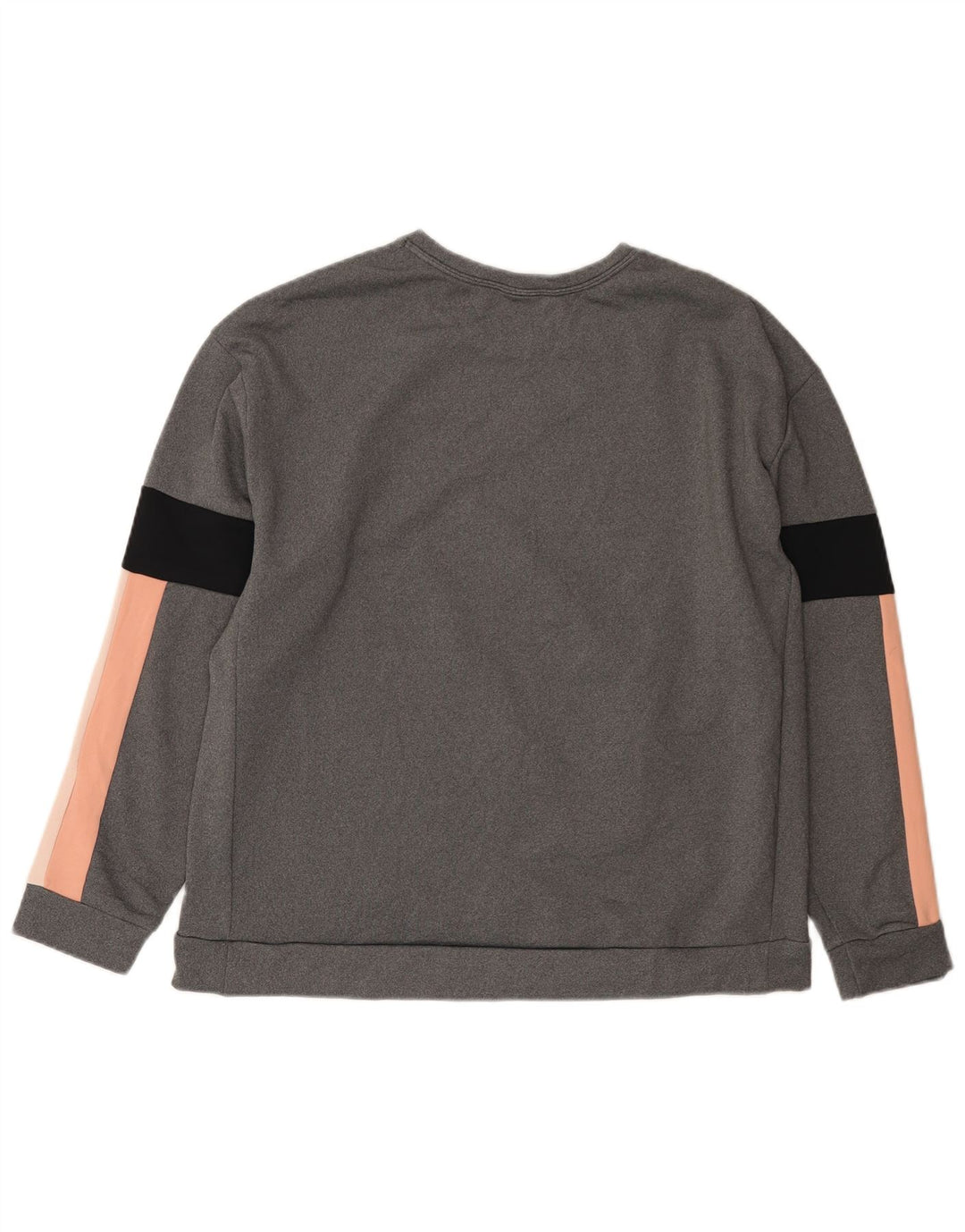 Nike Herren-Sweatshirt-Pullover aus mittelgrauem Colourblock-Polyester