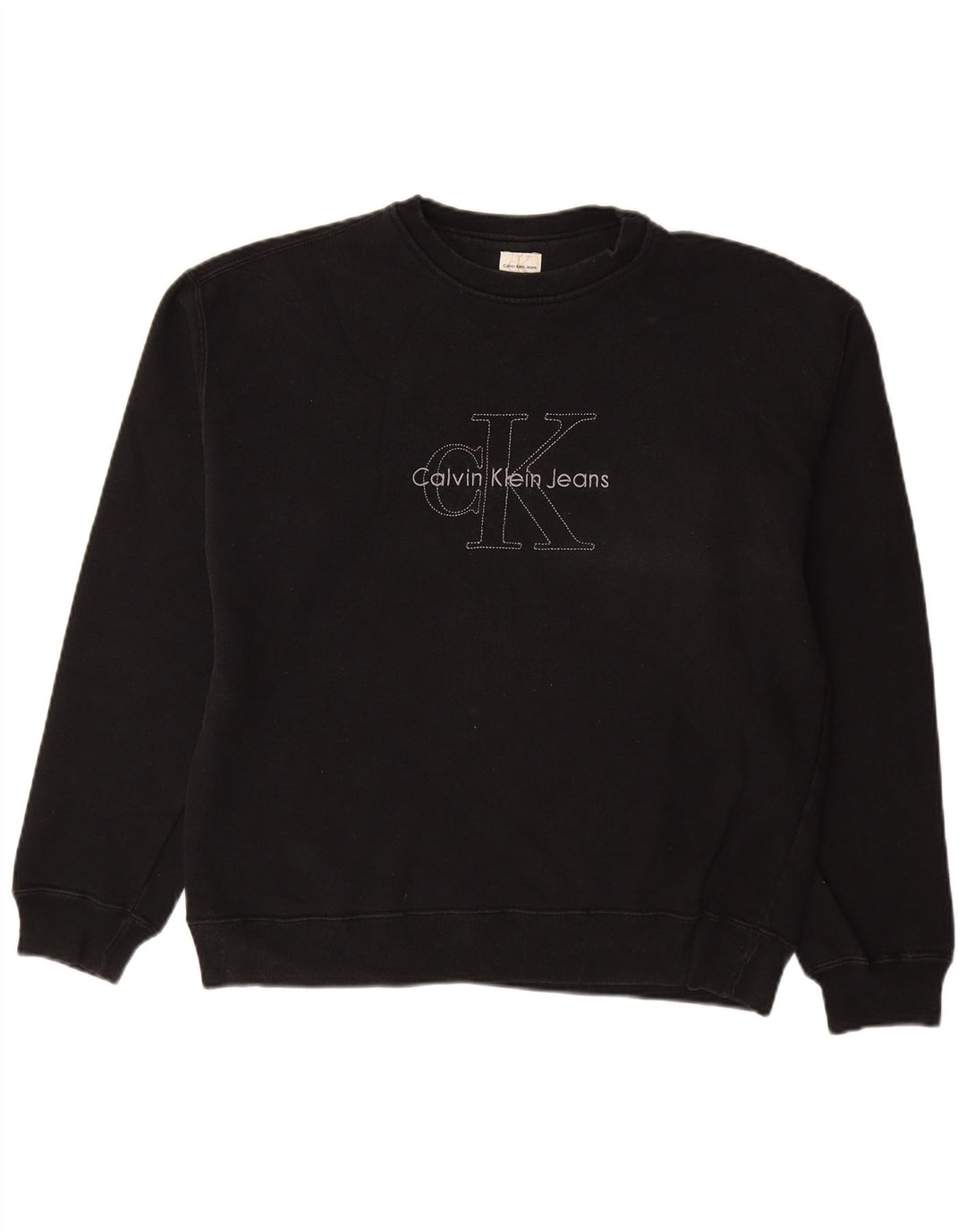 CALVIN KLEIN JEANS Herren Grafik Sweatshirt Pullover XL Schwarz