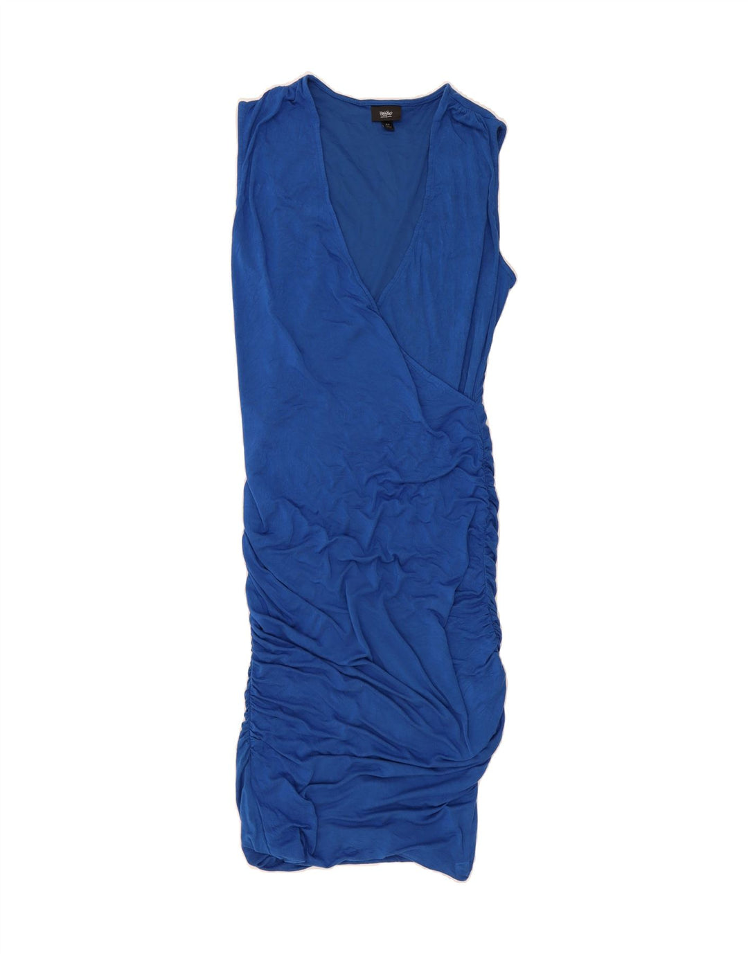 MOSSIMO Womens Sleeveless Bodycon Dress UK 12 Medium Blue Rayon Vintage Mossimo and Second-Hand Mossimo from Messina Hembry 
