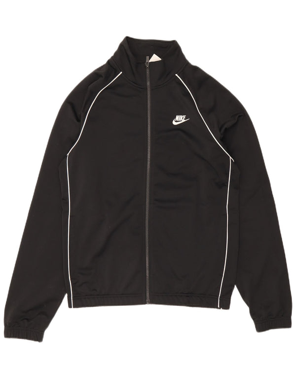 Nike Herren-Trainingsanzugoberteil, Jacke, Größe S, Schwarz, Polyester