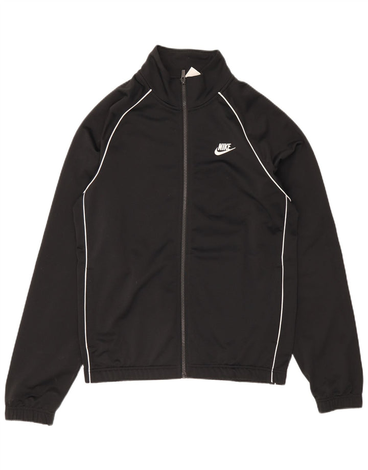 Nike Herren-Trainingsanzugoberteil, Jacke, Größe S, Schwarz, Polyester