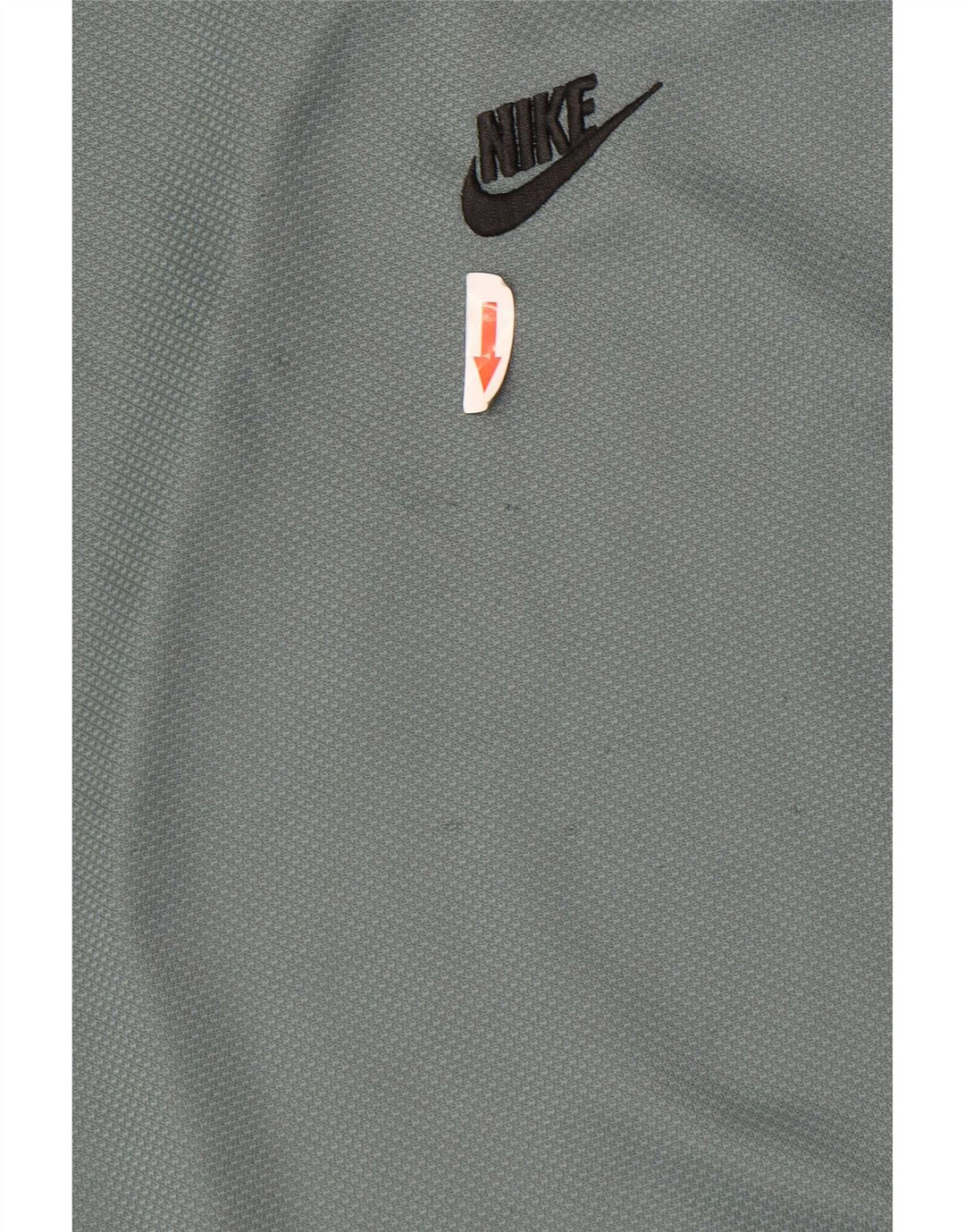 Nike Herren-T-Shirt-Oberteil aus mittelgrünem Colourblock-Polyester