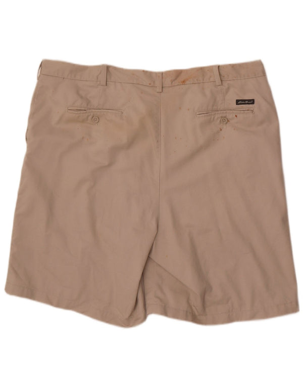 Eddie Bauer Herren Tall Chino Shorts W44 2XL Beige Baumwolle