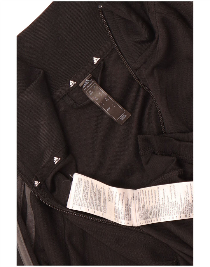 Adidas Herren Aeroready Trainingsanzug Top Jacke UK 38/40 Medium Schwarz Polyester