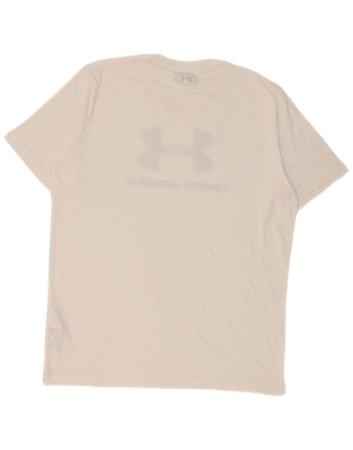 Under Armour Herren-T-Shirt mit Grafik, Größe L, Baumwolle, Weiß