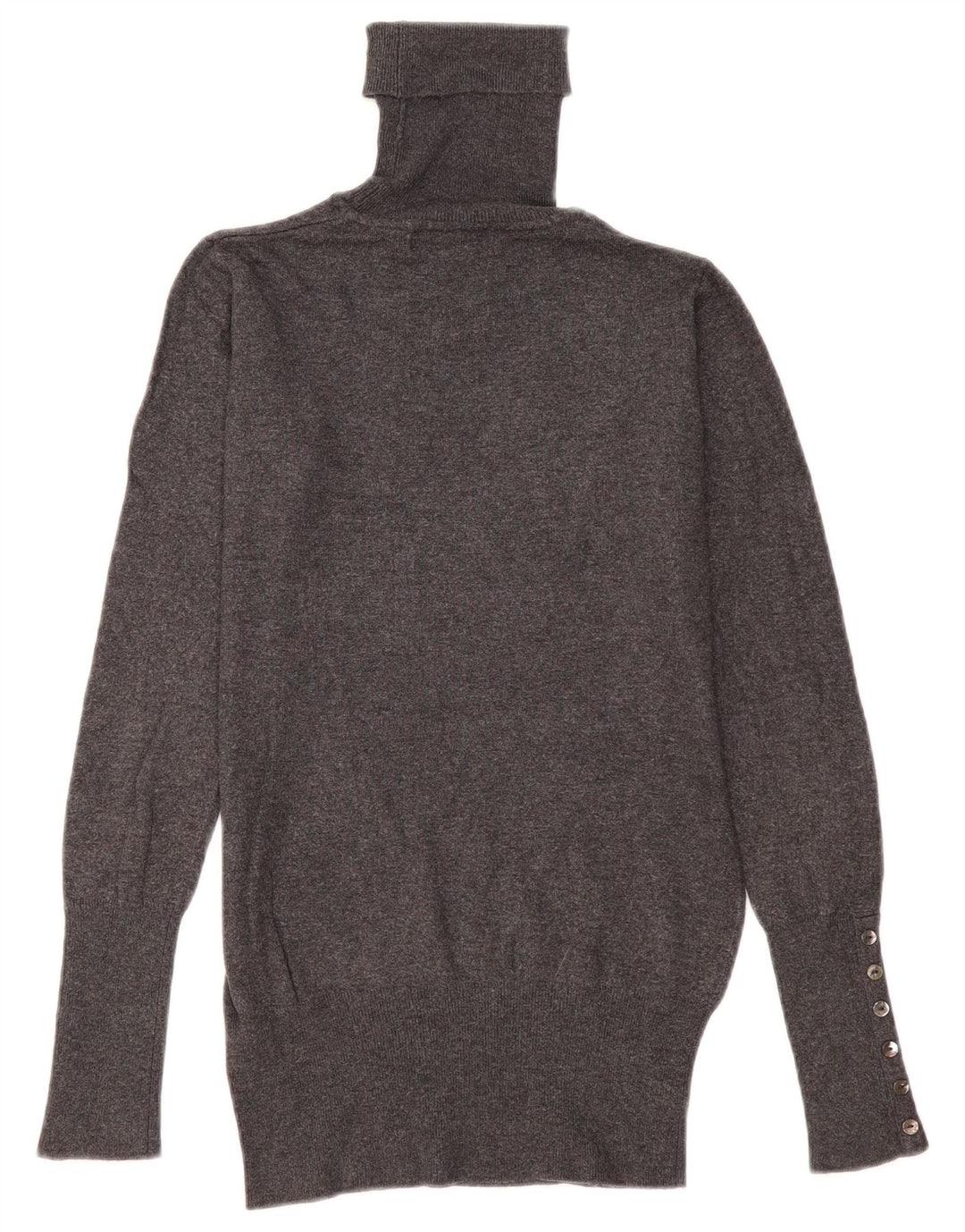 Zara Damen-Pullover mit Rollkragen, Gr. 10, Größe S, grau, Viskose