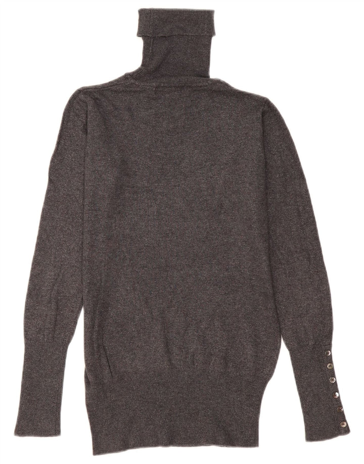 Zara Damen-Pullover mit Rollkragen, Gr. 10, Größe S, grau, Viskose