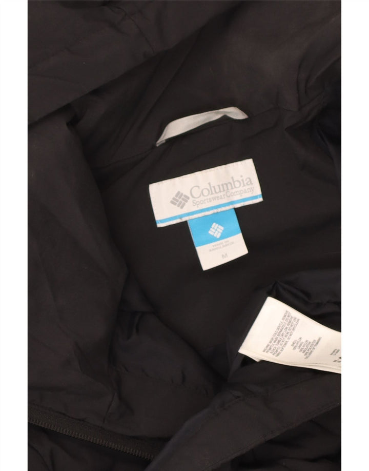 Columbia Damen Kapuzenmantel, gepolstert, UK 12, mittelschwarzes Nylon