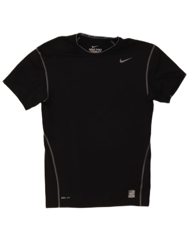 Nike Herren Kompressions-T-Shirt Top XL Schwarz Polyester