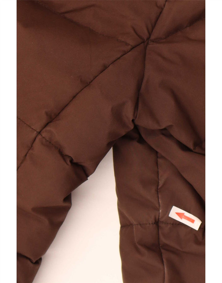 Murphy & Nye Wattierte Damenjacke mit Kapuze, UK 14, mittelbraune Baumwolle
