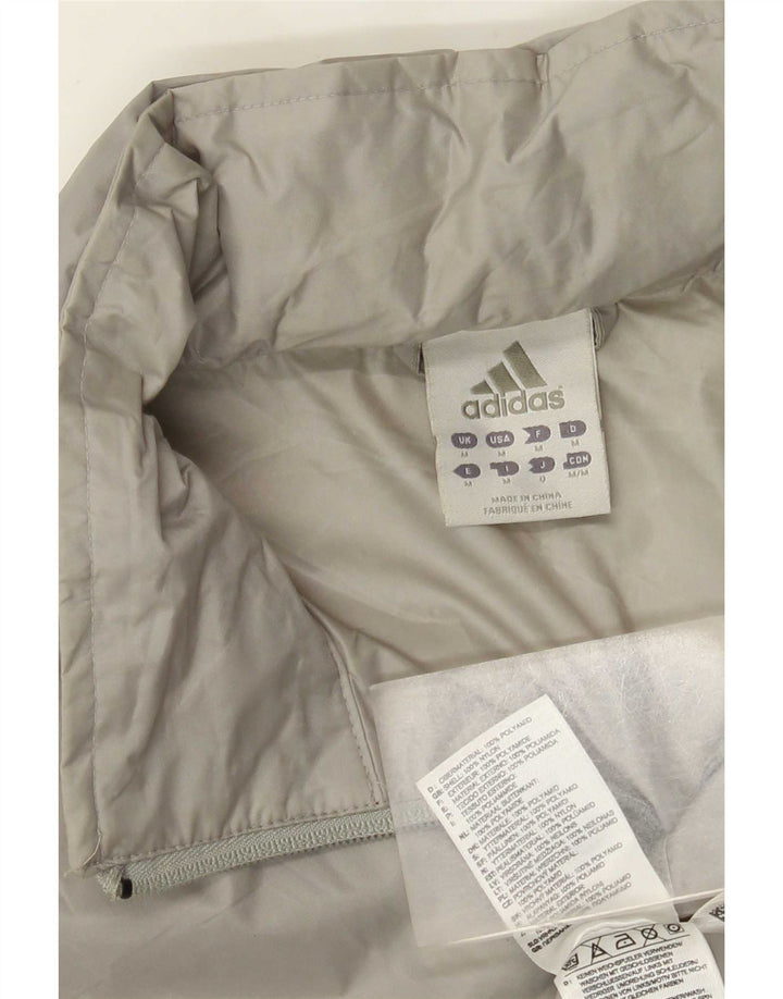 Adidas Herren Regenjacke UK 38 Mittelgraues Nylon