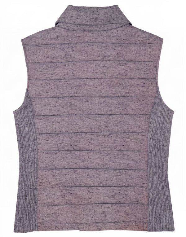 Superdry Damen Wattierte Weste UK 14 Mittelblau meliertes Polyester