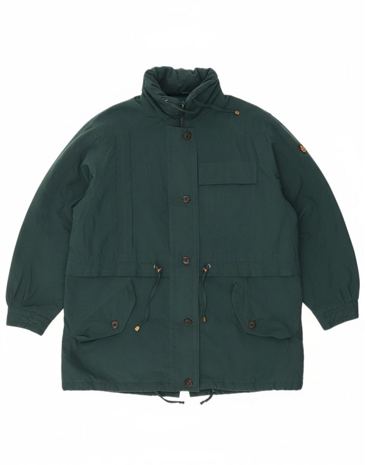 VINTAGE Womens Oversized Windbreaker Jacket UK 18 XL Green Polyester