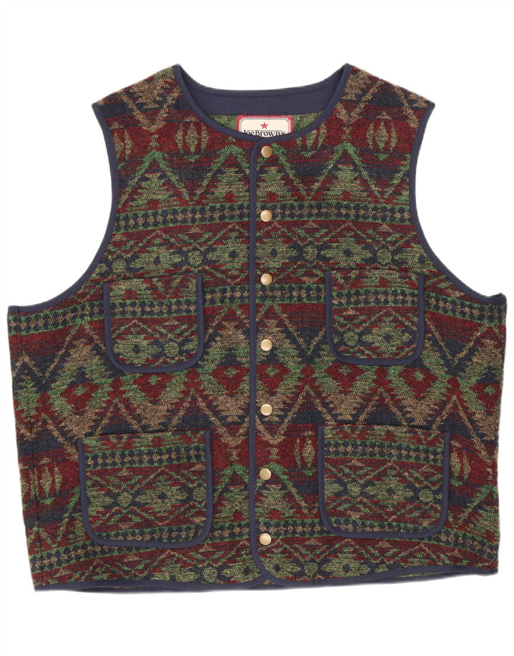 JOE BROWNS Herren Weste XL Mehrfarbig Fair Isle