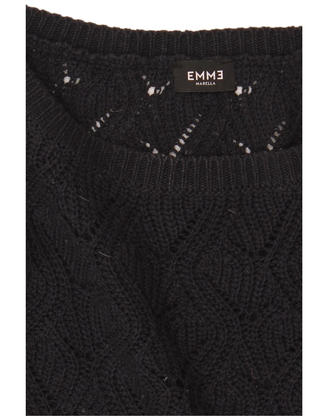 Emme Damen-Pullover mit U-Boot-Ausschnitt, Gr. 14, mittelschwarz