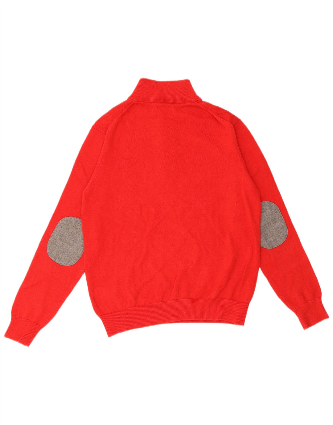 Gant Jungen-Pullover mit Reißverschluss am Hals, 14–15 Jahre, rote Baumwolle