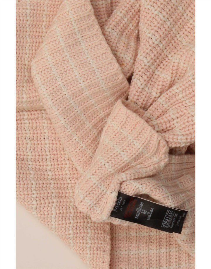 Marks & Spencer Damen-Pullover mit U-Boot-Ausschnitt, Gr. 14, Mittelrosa