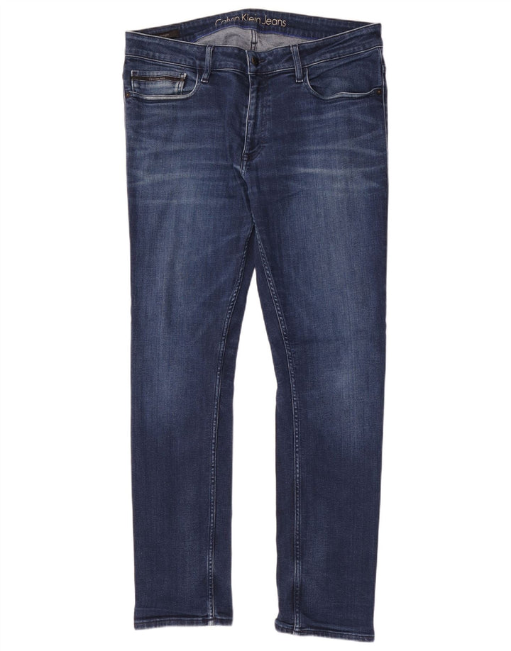 Calvin Klein Herren Slim Jeans W36 L32 Blau