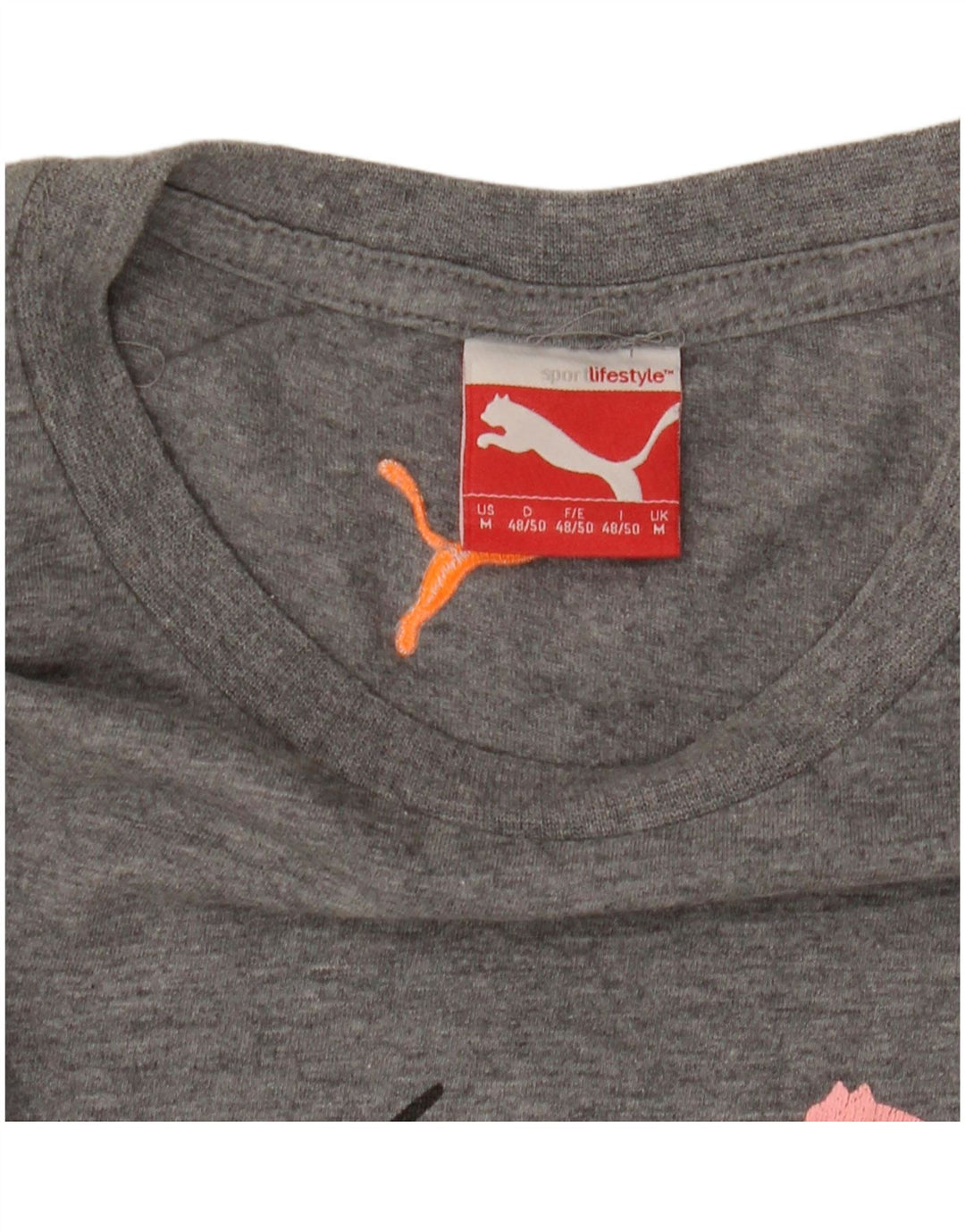 Puma Herren Grafik-T-Shirt-Oberteil Mittelgrau