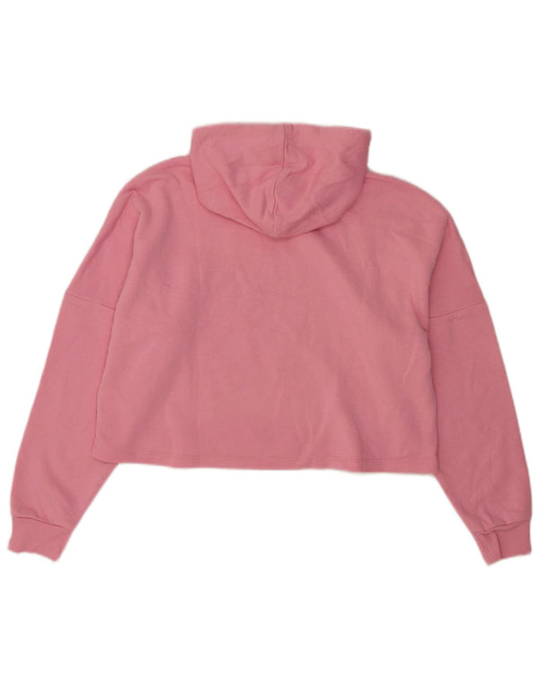 Puma Mädchen Crop Graphic Hoodie Pullover 13–14 Jahre Rosa Baumwolle