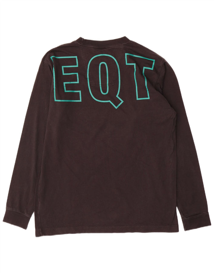 ADIDAS Herren Grafik-Oberteil, langärmelig, groß, Schwarz, Colourblock-Baumwolle