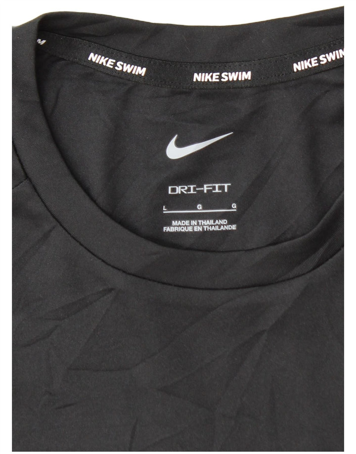NIKE Herren Dri Fit Top Langarm Large Schwarz