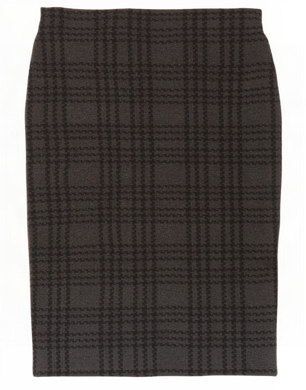 Marks & Spencer Damen Bleistiftrock UK 16 Large W34 Grauer Hahnentritt