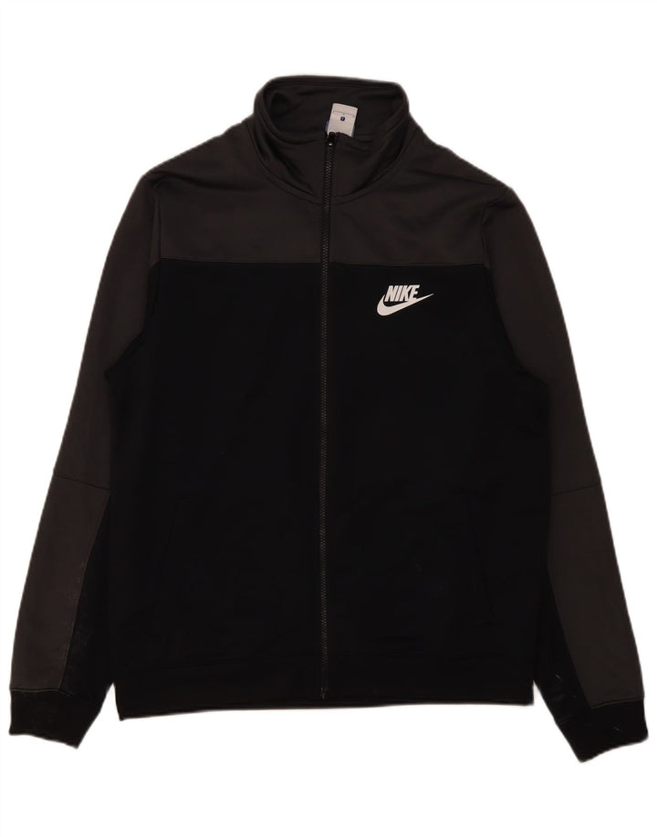 Nike Herren-Trainingsanzug-Topjacke, großes graues Colourblock-Polyester