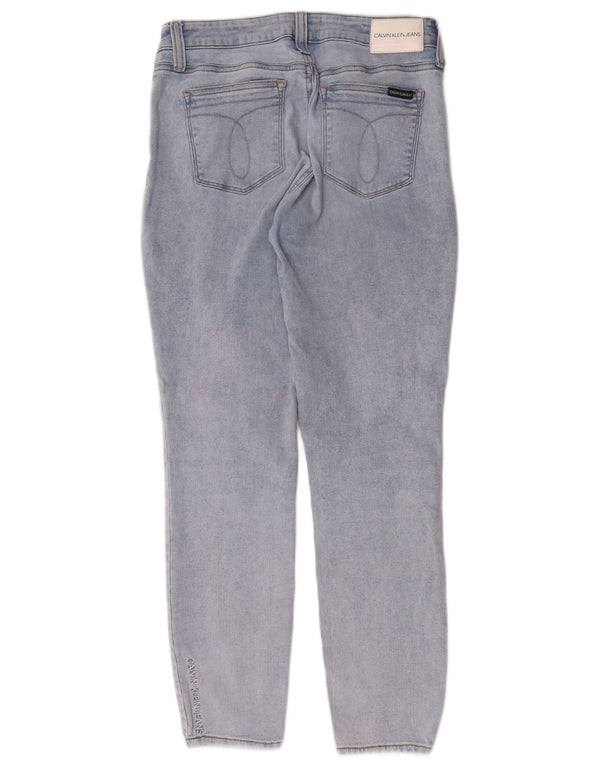 Calvin Klein Damen Slim Jeans W30 L27 Blaue Baumwolle