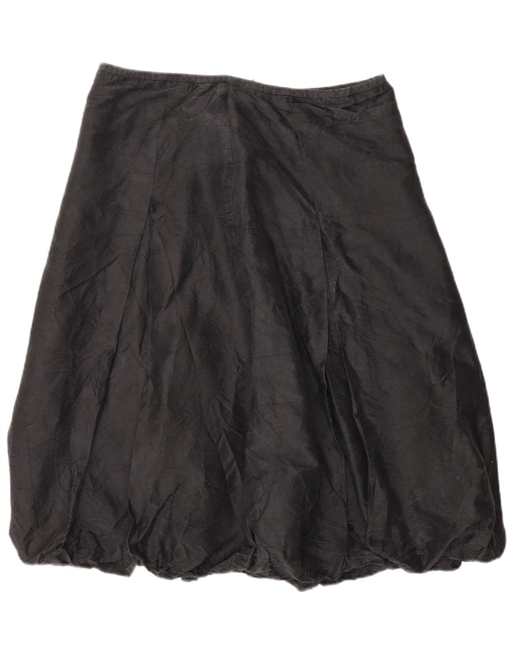 Coast Damen-Blasenrock UK 14 Large W32 Graue Seide
