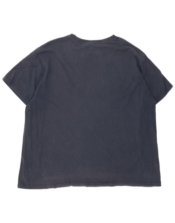 Nike Herren Swoosh Graphic T-Shirt Top UK 47/48 2XL Marineblau Baumwolle