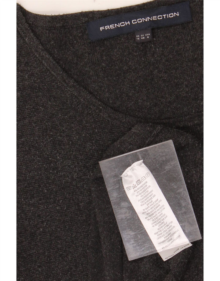FRENCH CONNECTION Womens Long Sleeve Jumper Dress UK 12 Medium Grey