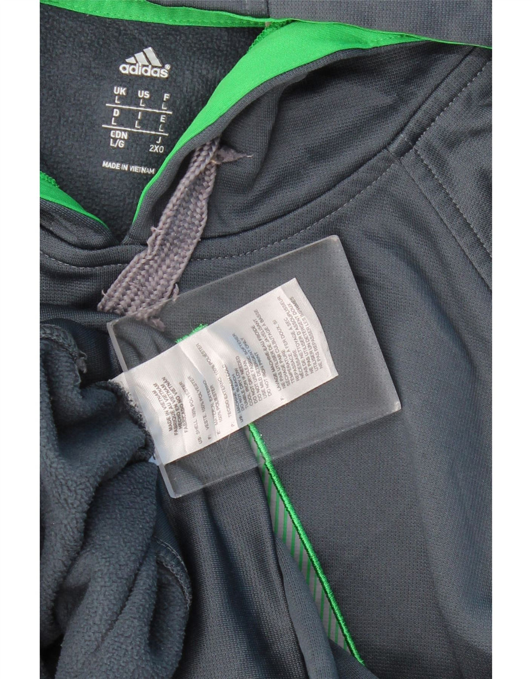 ADIDAS Herren-Kapuzenpullover mit Grafik, groß, marineblau, Polyester