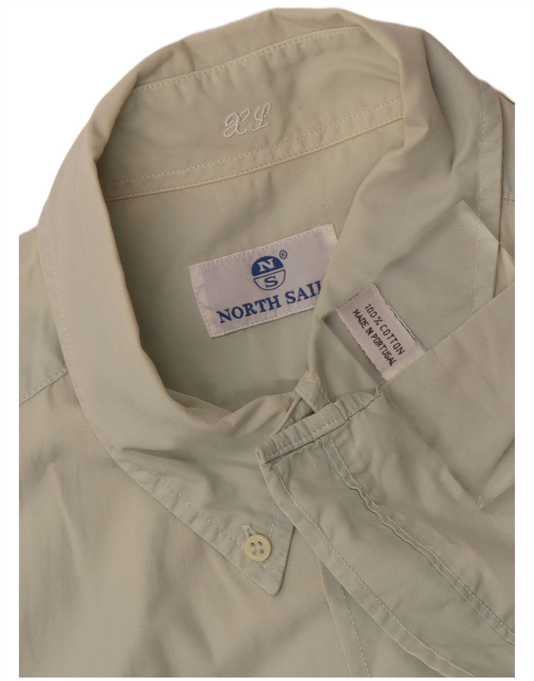 NORTH SAILS Herren Kurzarmhemd XL Grau Baumwolle