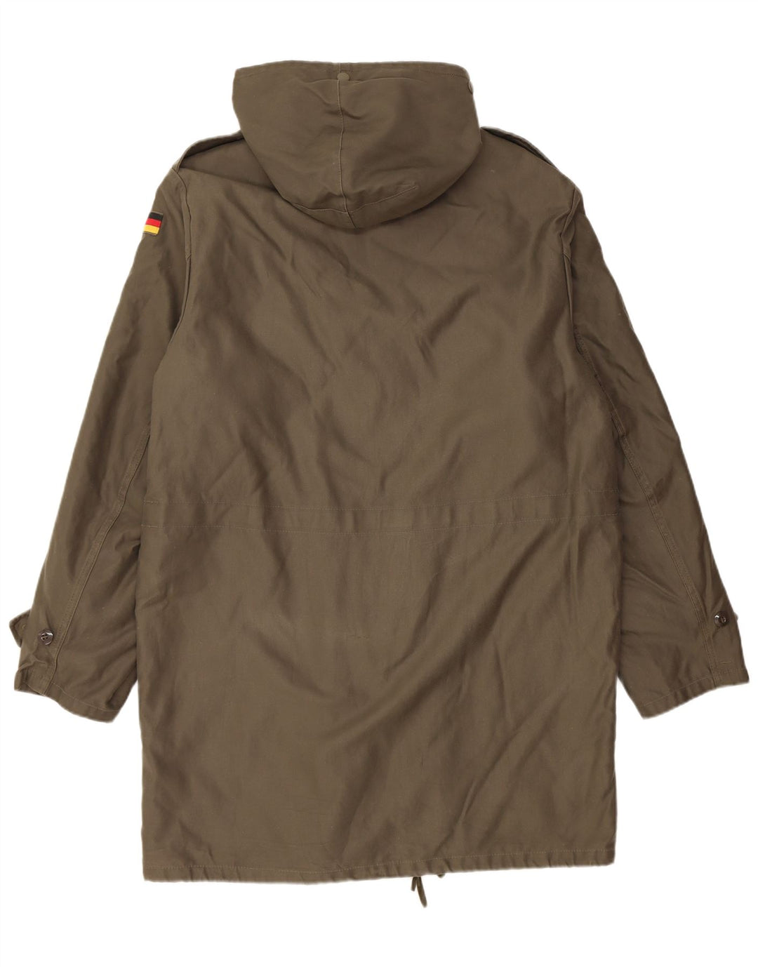 Vintage Herren-Militärparkajacke mit Kapuze, UK 38, mittleres Khaki