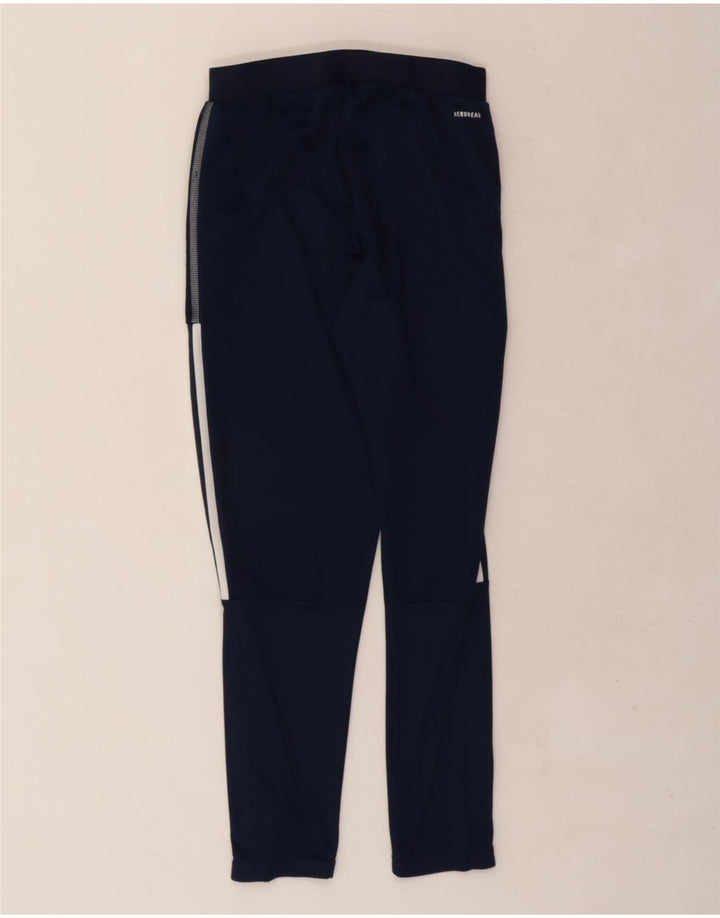 ADIDAS Mens Aeroready Tracksuit Trousers Medium  Navy Blue Polyester