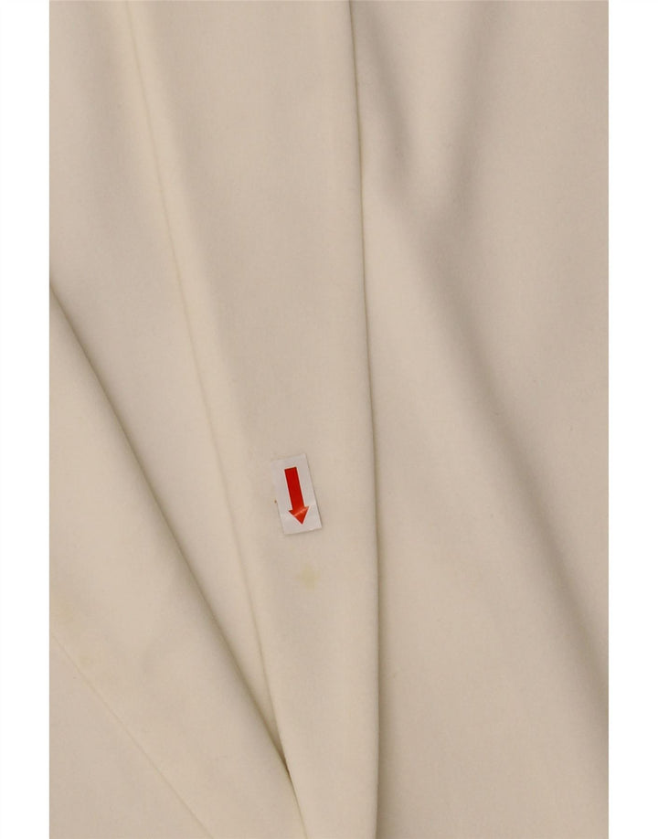 MARKS & SPENCER Offene Blazerjacke für Damen mit 3/4-Ärmeln, UK 12, Mittelweiß