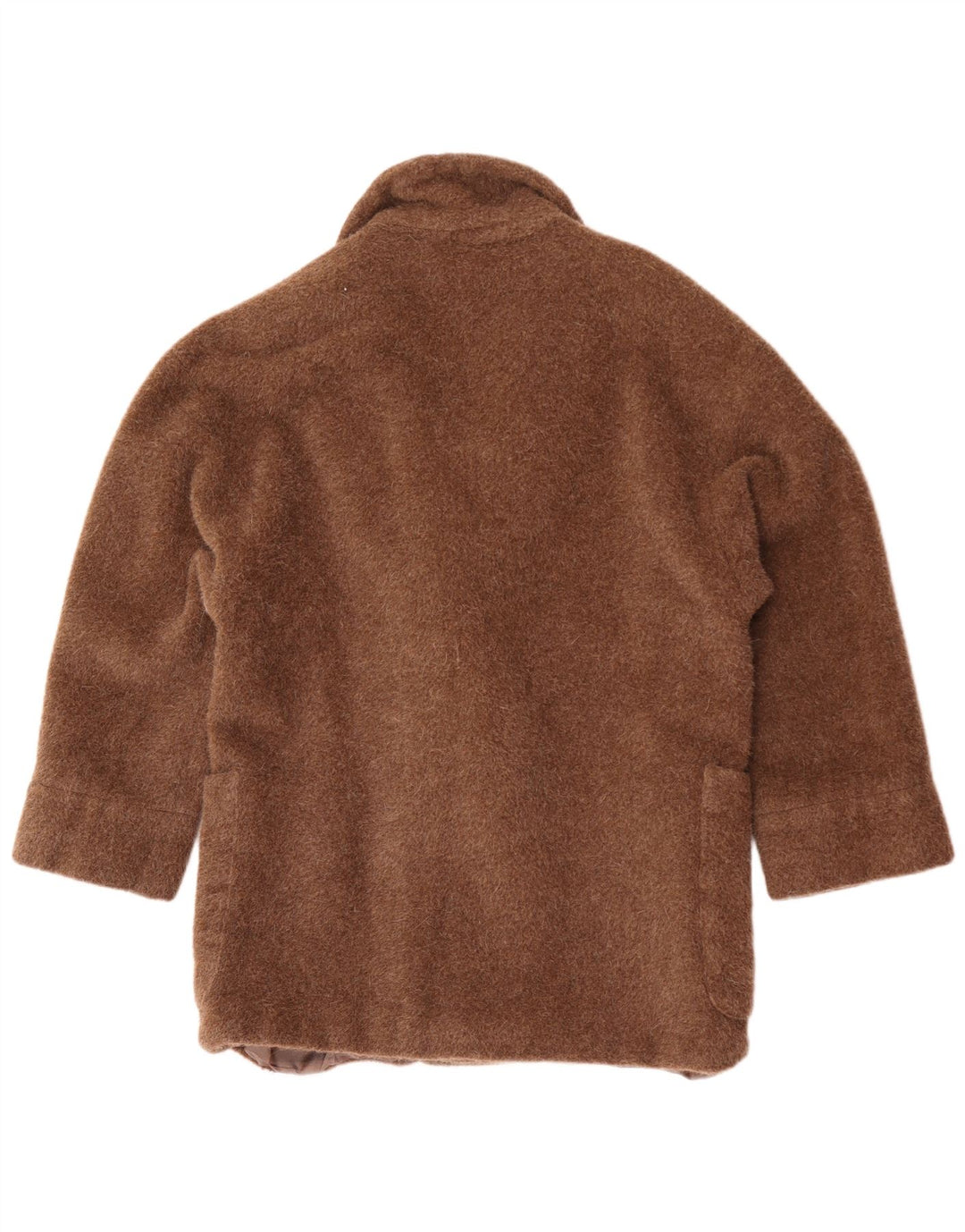 Novelli Womens Übergroßer Zweireihermantel EU 36 Kleine braune Wolle