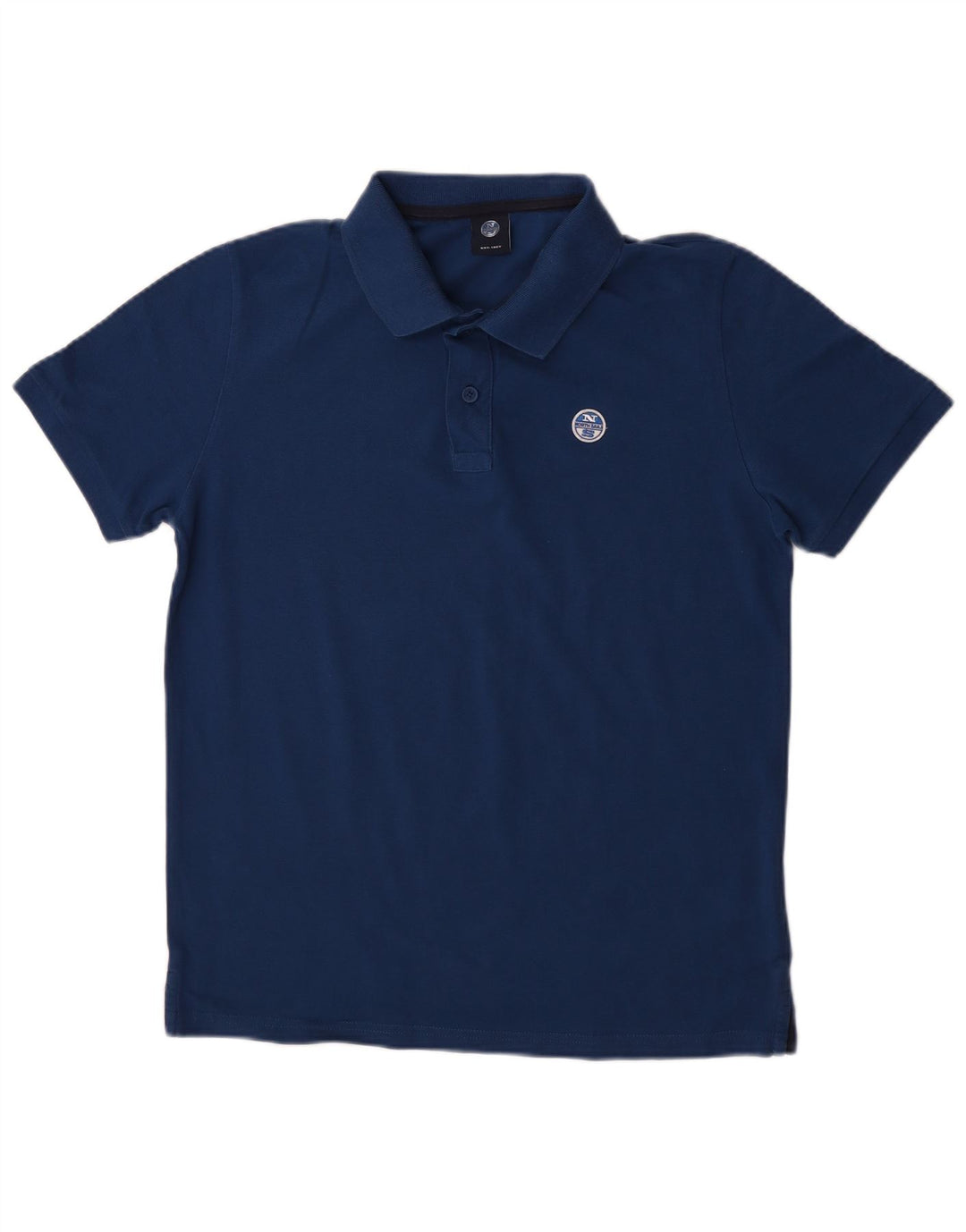 North Sails Herren-Poloshirt aus mittelblauer Baumwolle in Marineblau