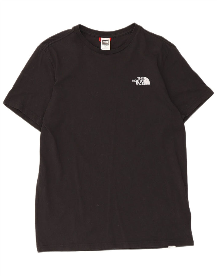 The North Face Herren-T-Shirt-Oberteil aus mittelschwarzer Baumwolle