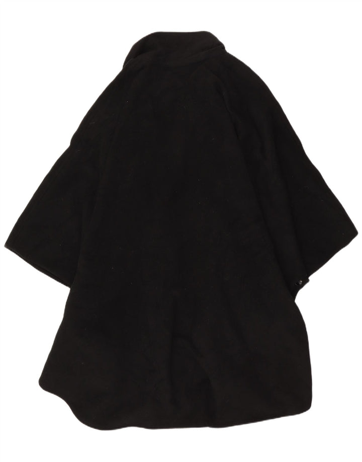 Sportstaff Damen Poncho-Mantel, Einheitsgröße, schwarze Wolle