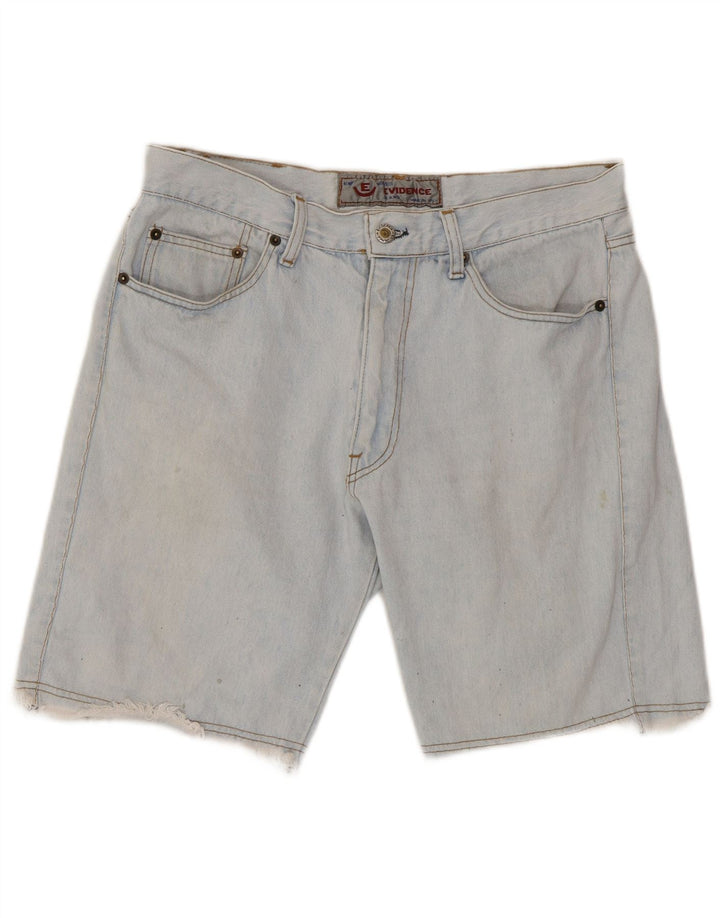 EVIDENCE Herren Jeansshorts W32 Mittelblau