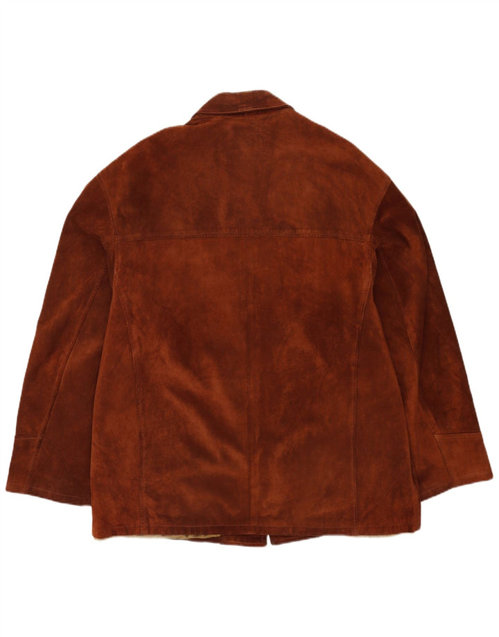 Vintage Herren Wildlederjacke IT 52 XL Braunes Leder