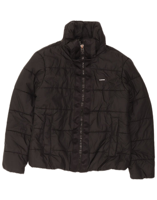 G-Star Damen Wattierte Jacke UK 16 Large Schwarz Polyester